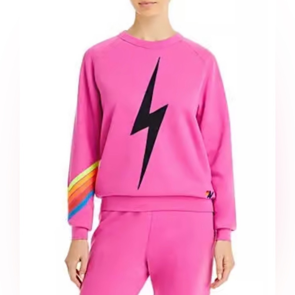 Aviator Nation Medium Lightning Bolt Sweatshirt. 💗⚡️